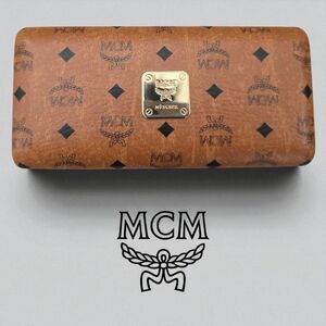 MCM COGNAC BROWN SMALL CASE CLOTH AUTHENTIC OPTICAL EYEGLASSES SUNGLASSES